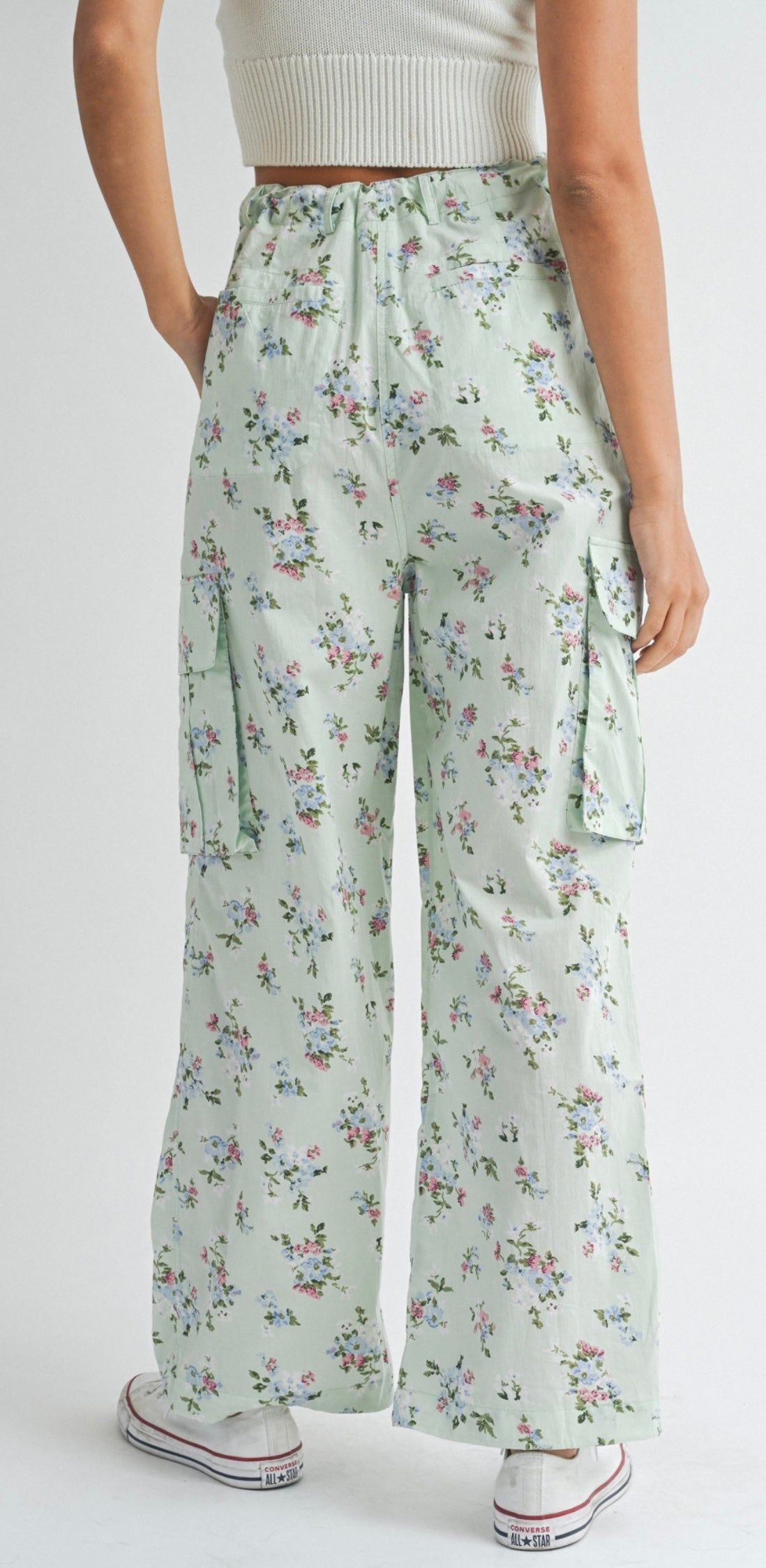 Kalei floral cargo pants