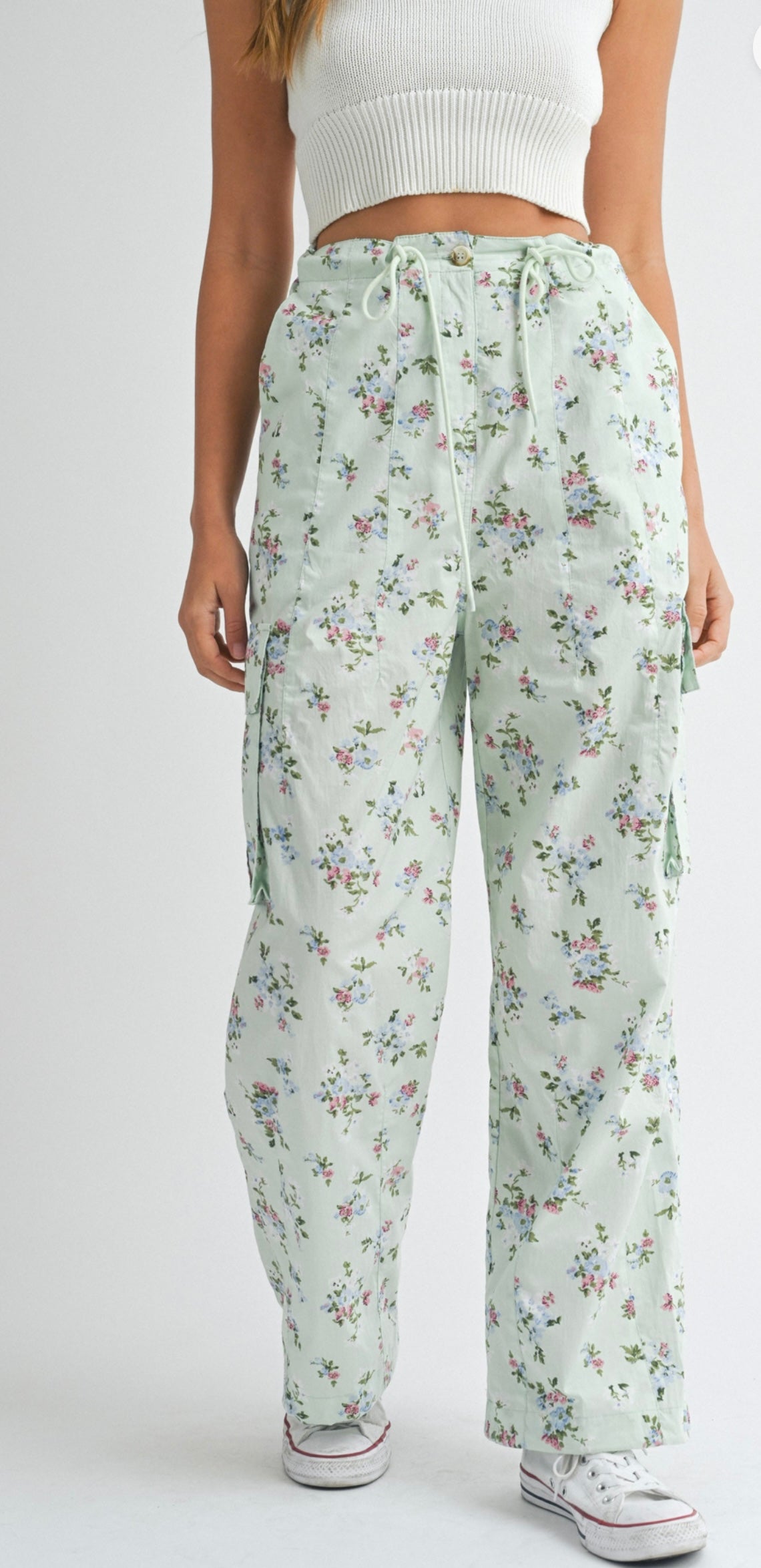 Kalei floral cargo pants