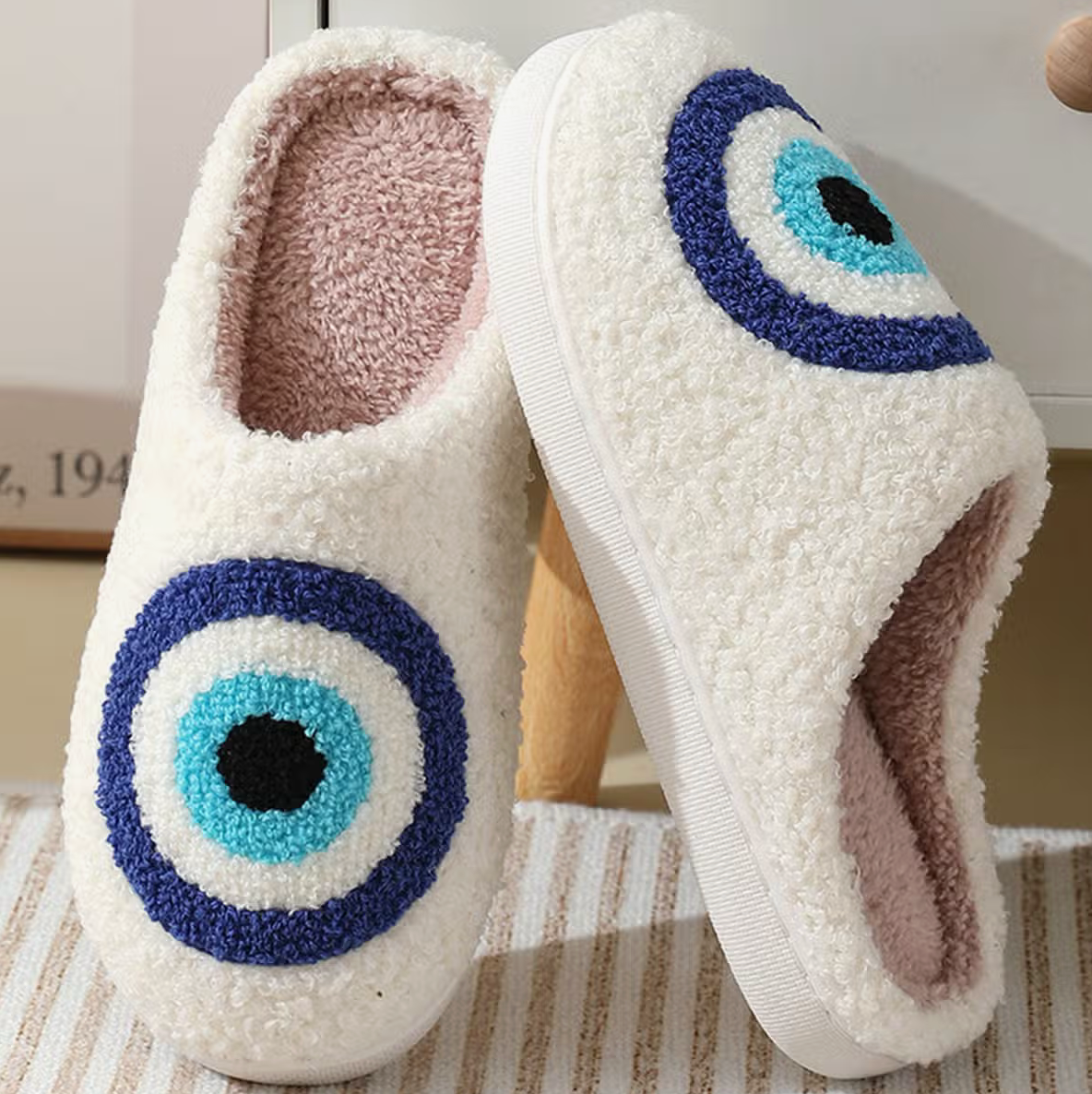evil eye slippers